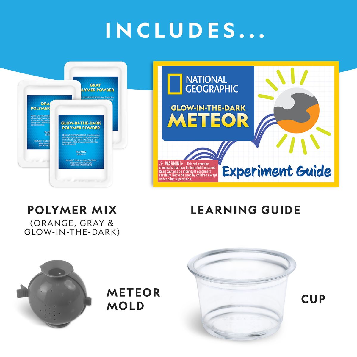 Đồ Chơi Mô Hình Thiên Thạch Phát Sáng Trong Bóng Tối Nat Geo STEAM RTMETEOR