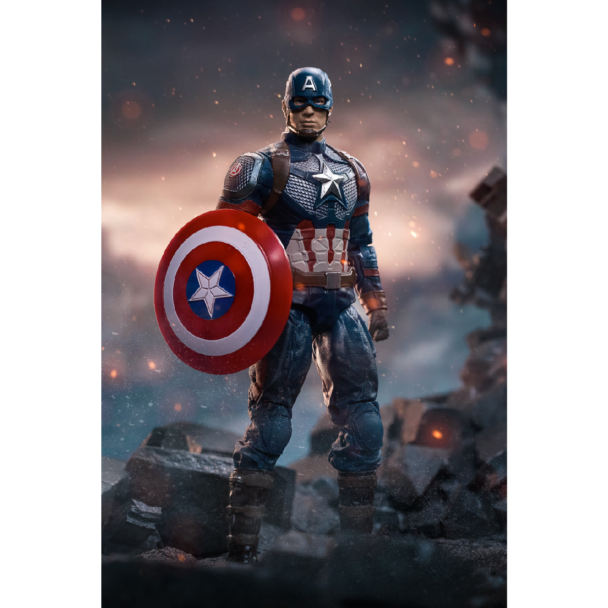 Mô Hình Tiêu Chuẩn Captain America 7 Inch ZD TOYS 1608-03
