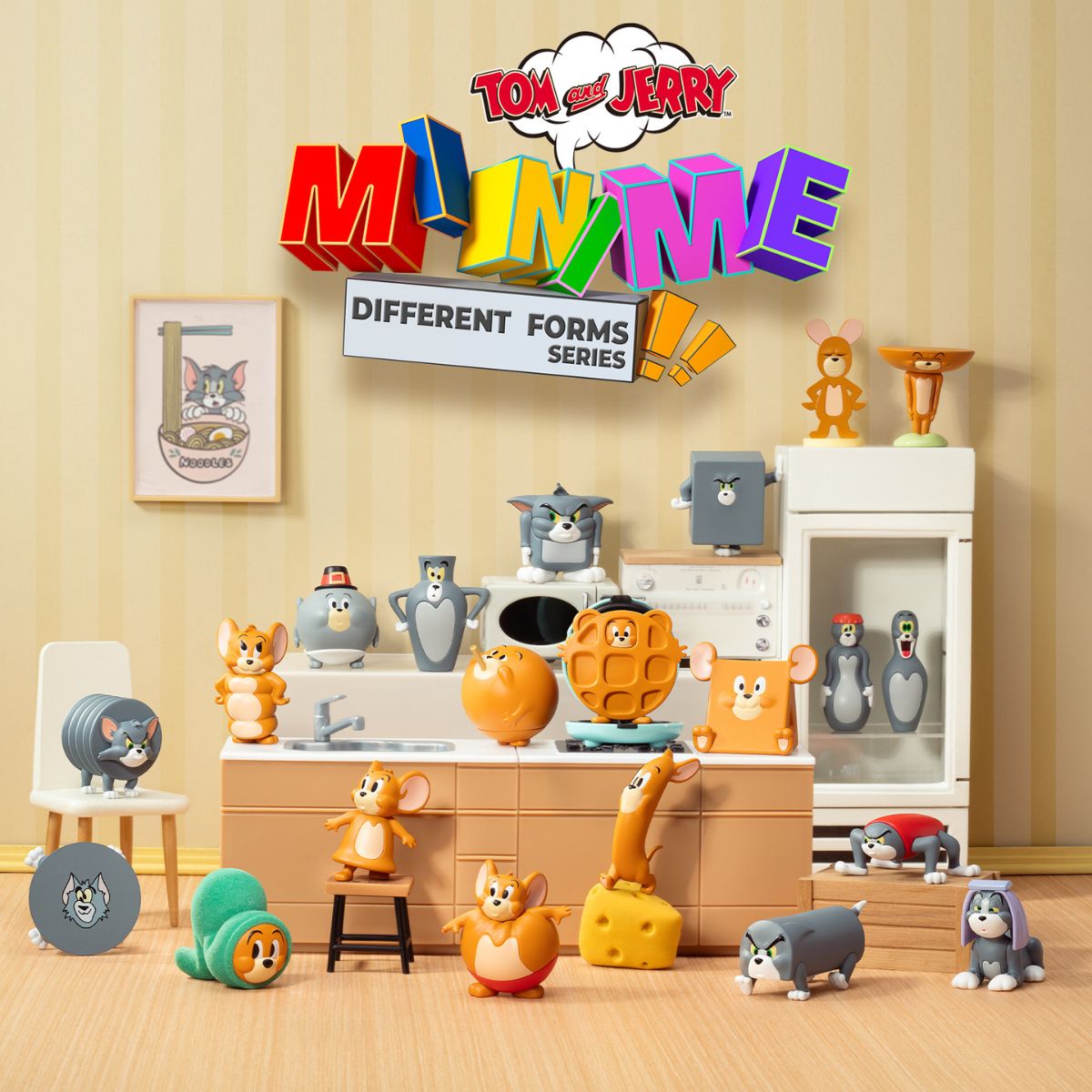 Đồ Chơi Mô Hình Tom And Jerry Minime Different Forms Series 52TOYS 6958985018586