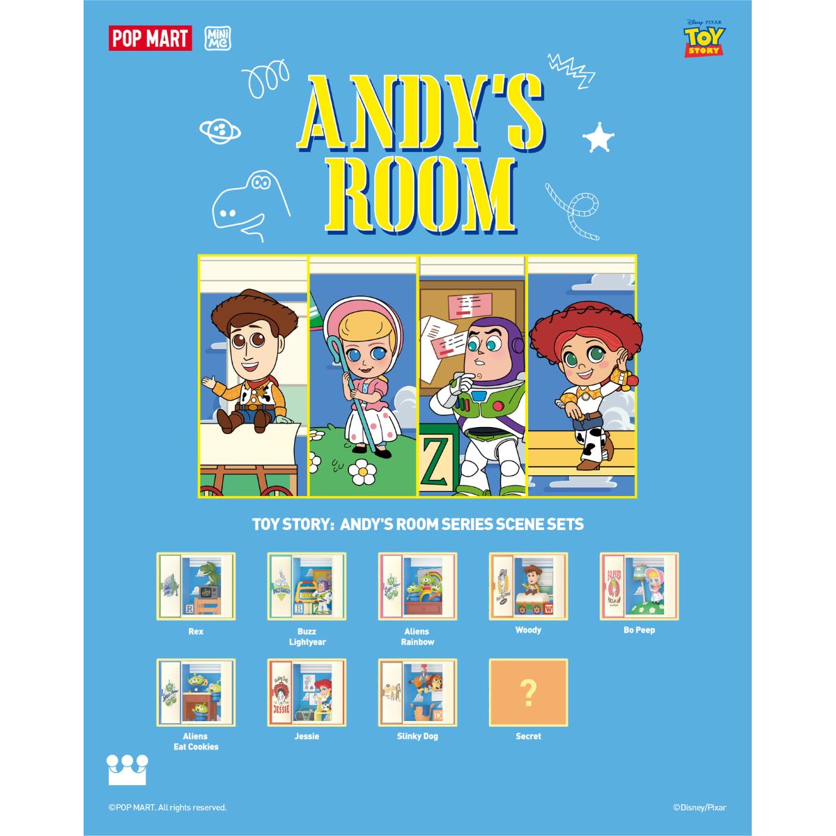 Mô Hình Đồ Chơi POP MART Toy Story: Andy's Room 6941848261960