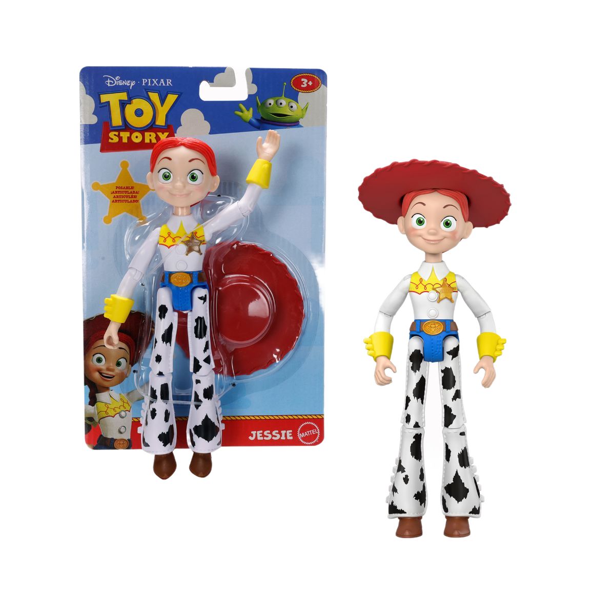 Đồ Chơi Mô Hình TS5 - Jessi 7 Inch Kèm Huy Hiệu TOY STORY JKV16/JKV13