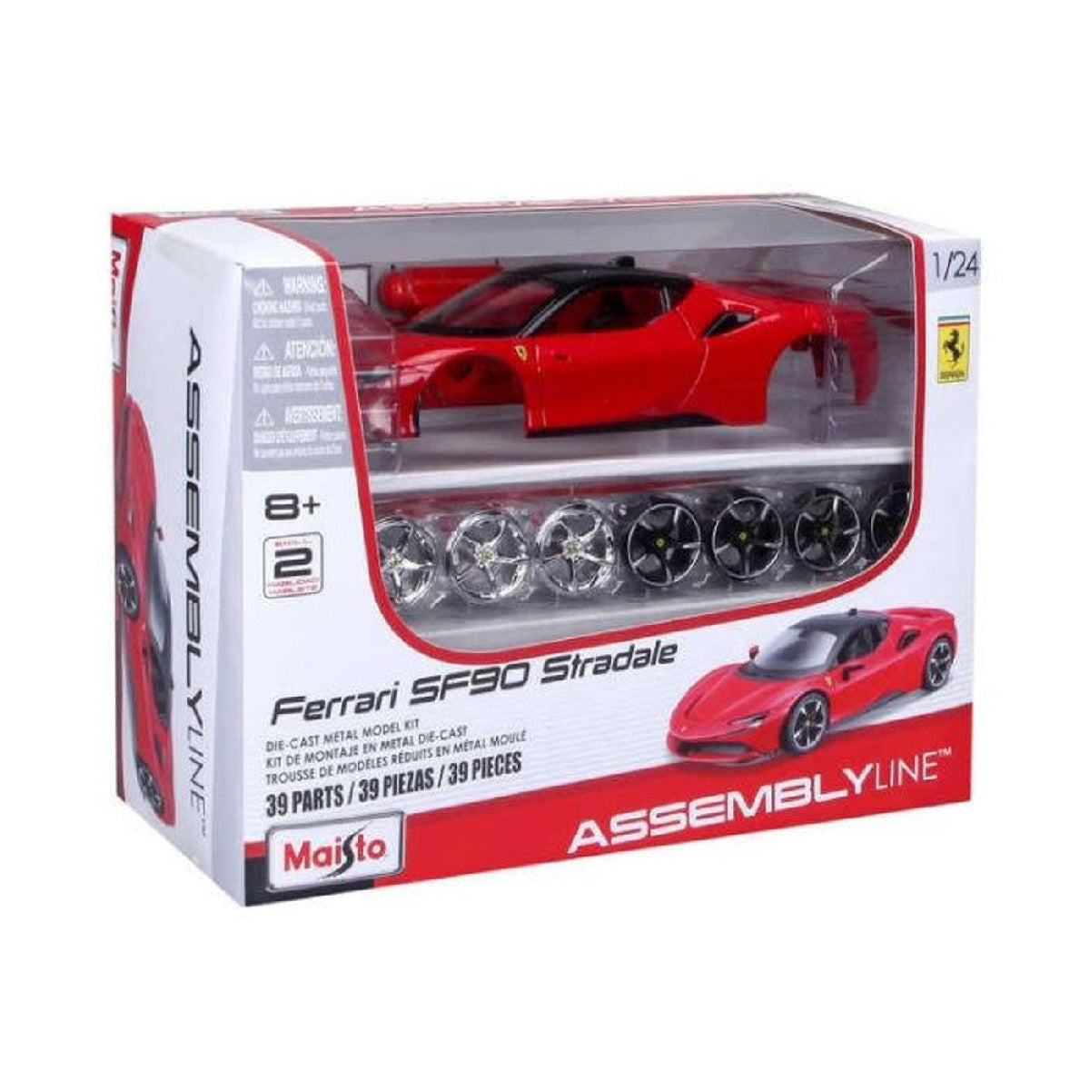 Mô Hình Xe Lắp Ráp 1:24 Ferrari Al - Sf90 Stradale MAISTO MT39018