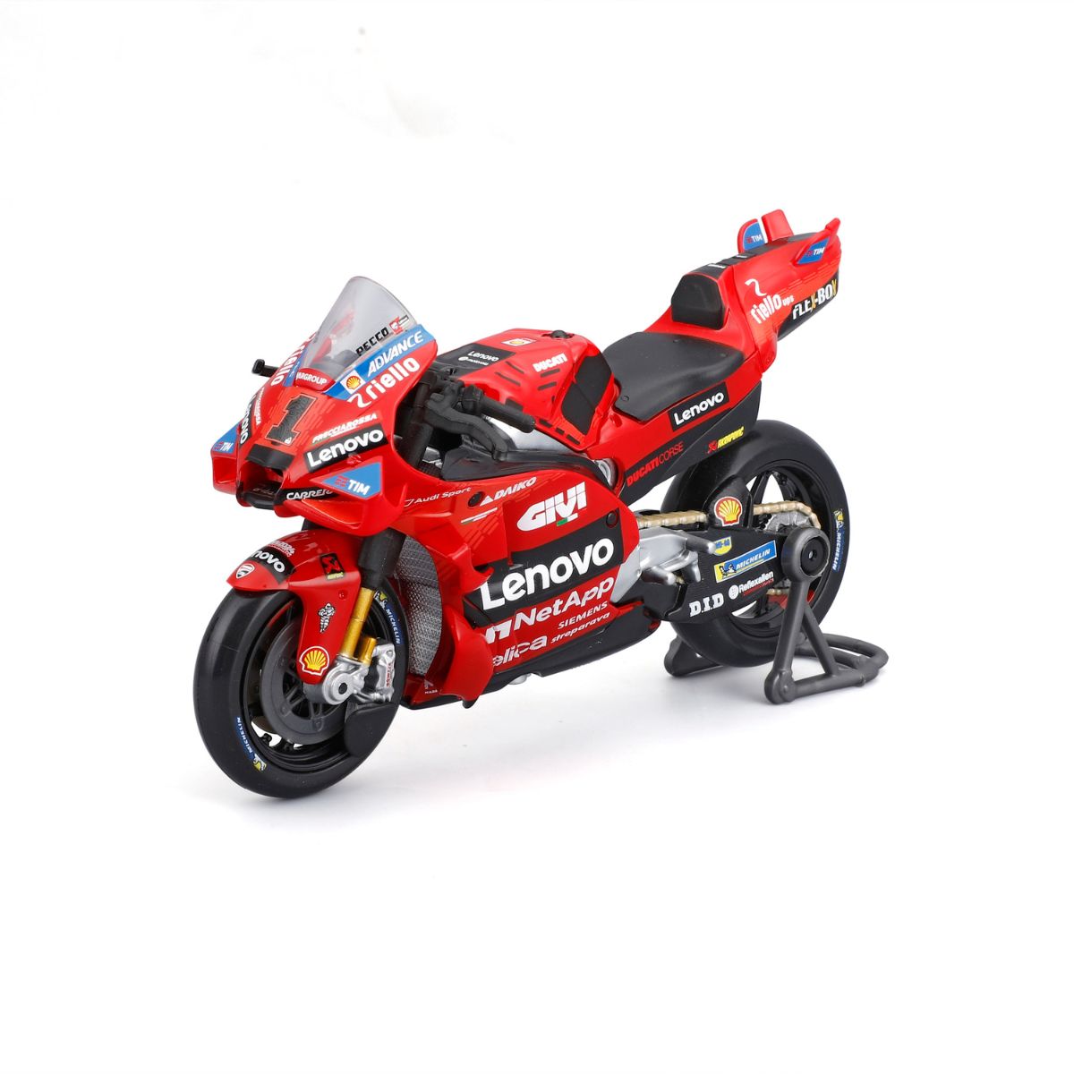 Đồ Chơi Xe Mô Hình Mô Tô Tỉ Lệ 1:18 GP Racing - Ducati Lenovo Team 2024 MAISTO 36398