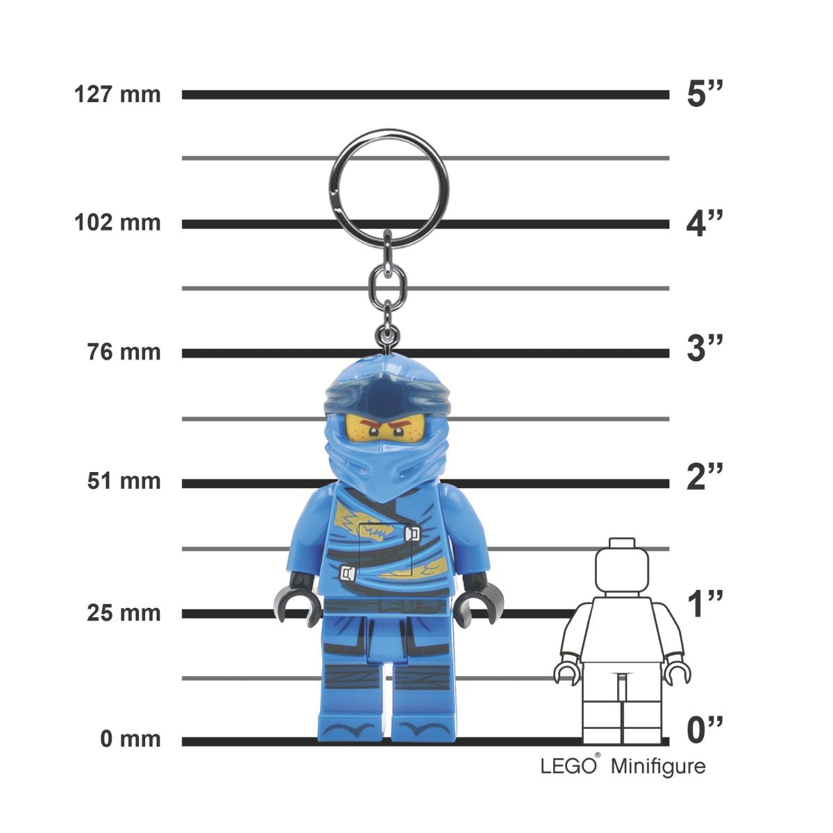 Móc Khóa Có Đèn LEGO® Ninjago™ - Jay LEGO LICENSED KE148H