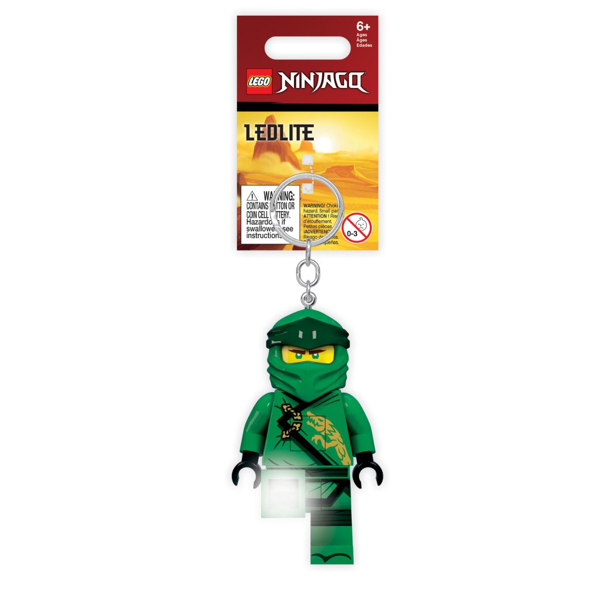Móc Khóa Có Đèn LEGO® Ninjago™ - Lloyd LEGO LICENSED KE150H