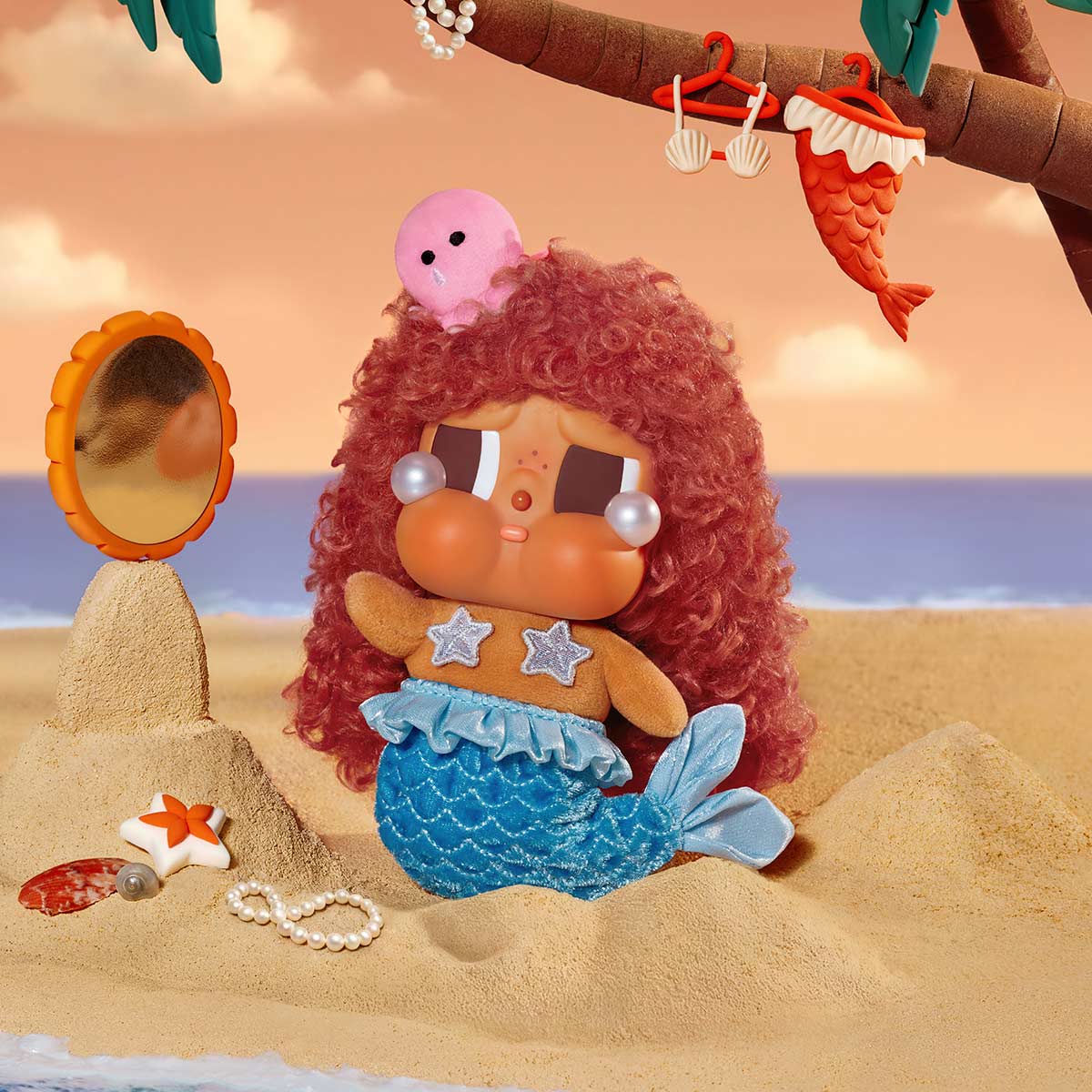 Đồ Chơi Móc Khóa Crybaby Vacation Mode On Series POP MART 6941313029057