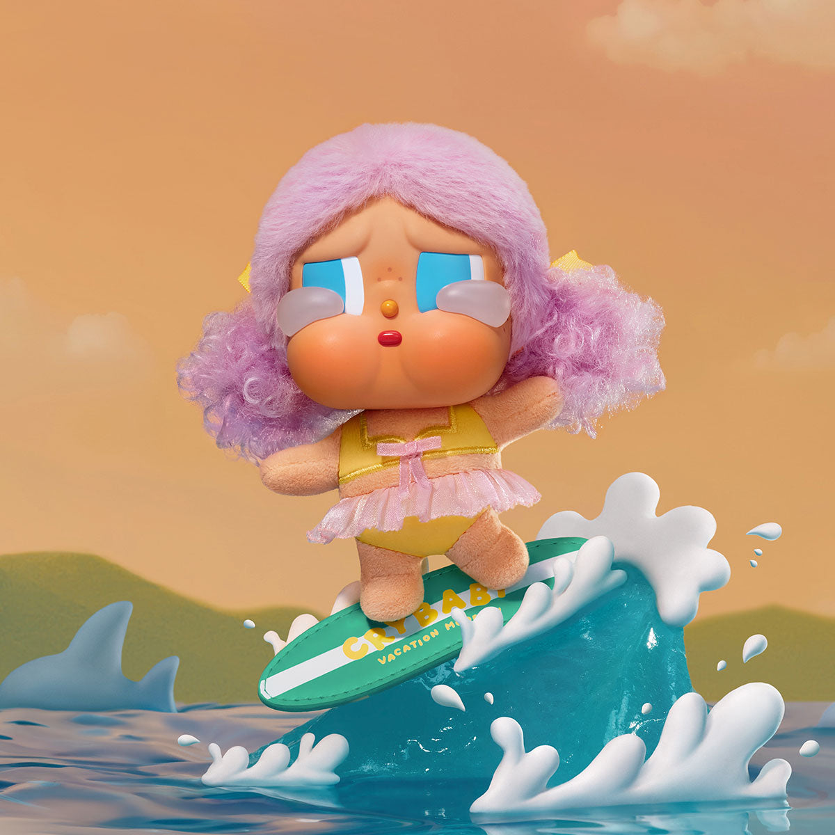 Đồ Chơi Móc Khóa Crybaby Vacation Mode On Series POP MART 6941313029057