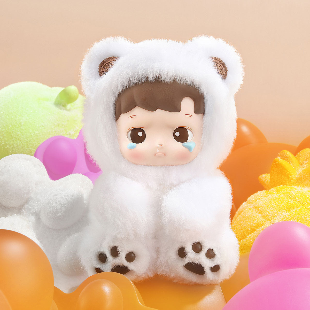 Móc Khóa Hacipupu Gummy Bear Series-Vinyl Plush Pendant POP MART 6931571074746