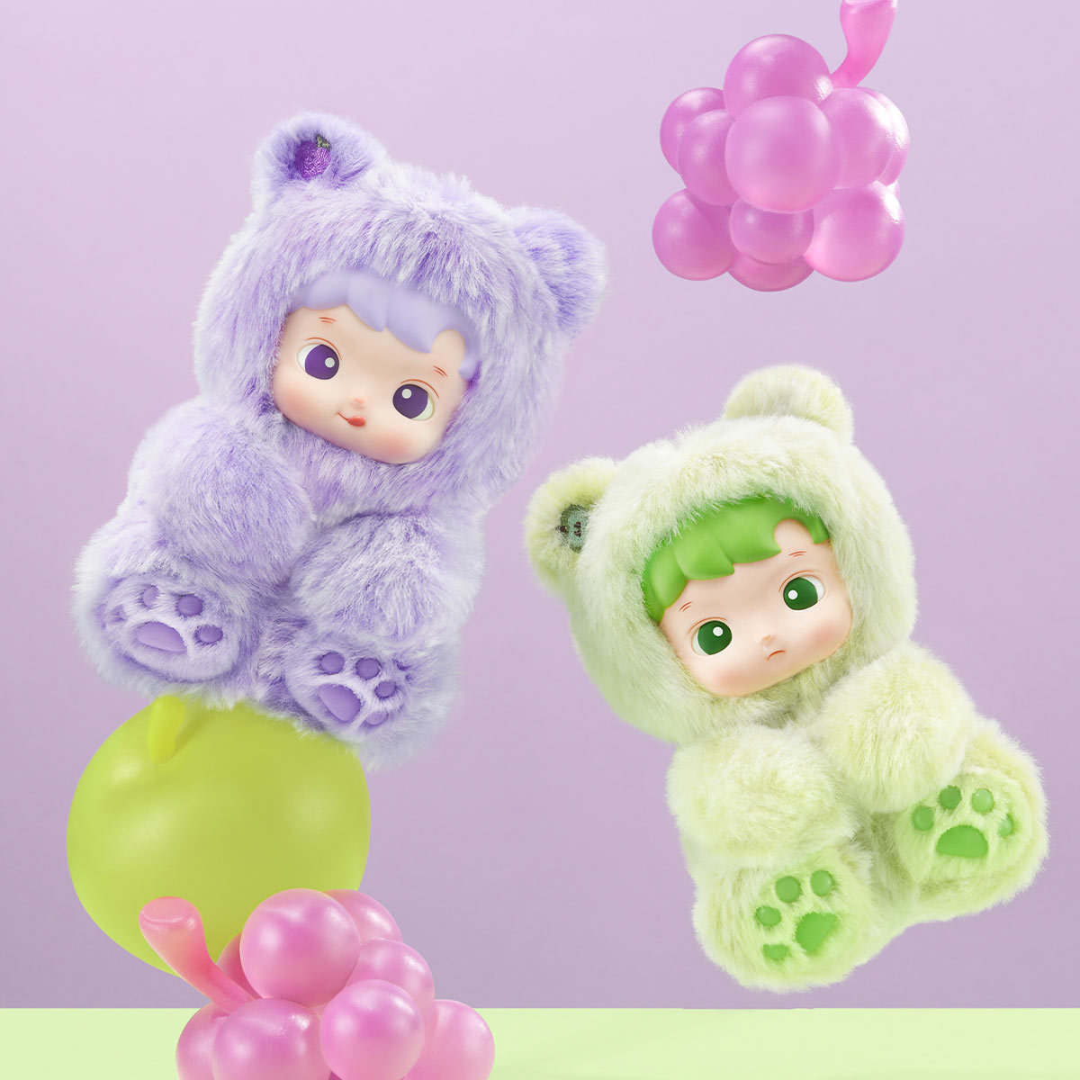 Móc Khóa Hacipupu Gummy Bear Series-Vinyl Plush Pendant POP MART 6931571074746