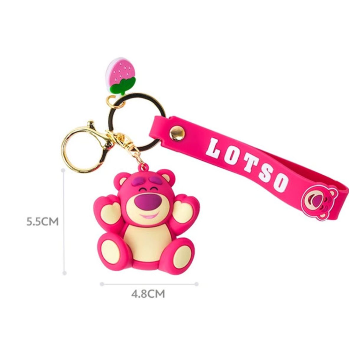 Móc Khóa Hình Gấu Dâu Lotso Dang Tay OTHER GIRL BRANDS STC119022/B