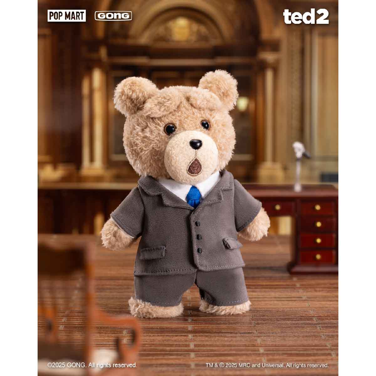 Móc Khóa Ted2 Teddy Bear Action Plush Pendant POP MART 6931571044831