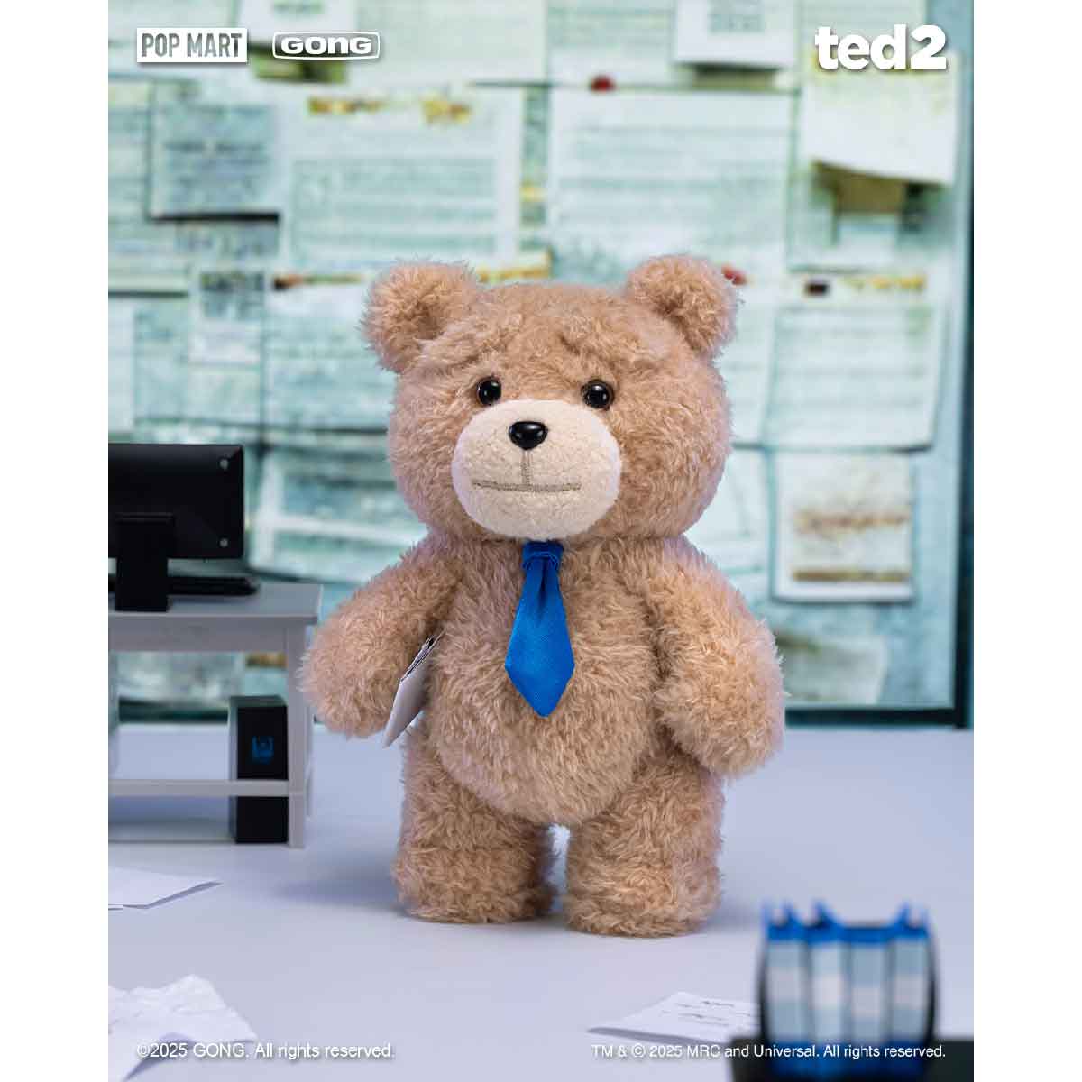 Móc Khóa Ted2 Teddy Bear Action Plush Pendant POP MART 6931571044831