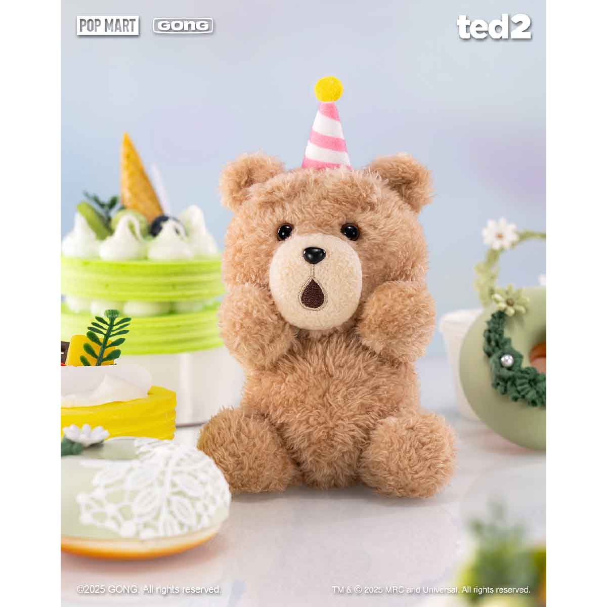 Móc Khóa Ted2 Teddy Bear Action Plush Pendant POP MART 6931571044831