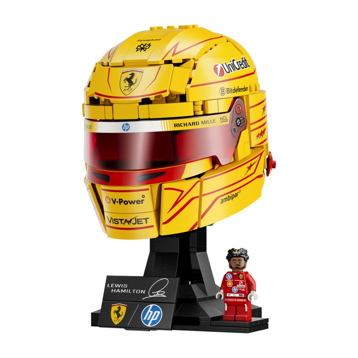 Đồ Chơi Mũ Bảo Hiểm Lewis Hamilton Đội Scuderia Ferrari HP LEGO EDITIONS VEHICLES 43022