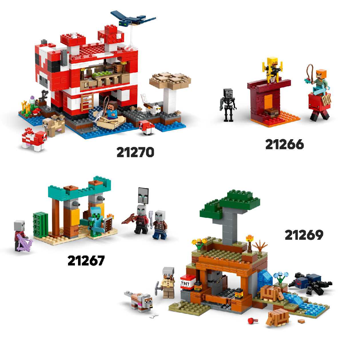 Đồ Chơi Lắp Ráp Ngôi Nhà Của Những Chú Heo Con LEGO MINECRAFT 21268