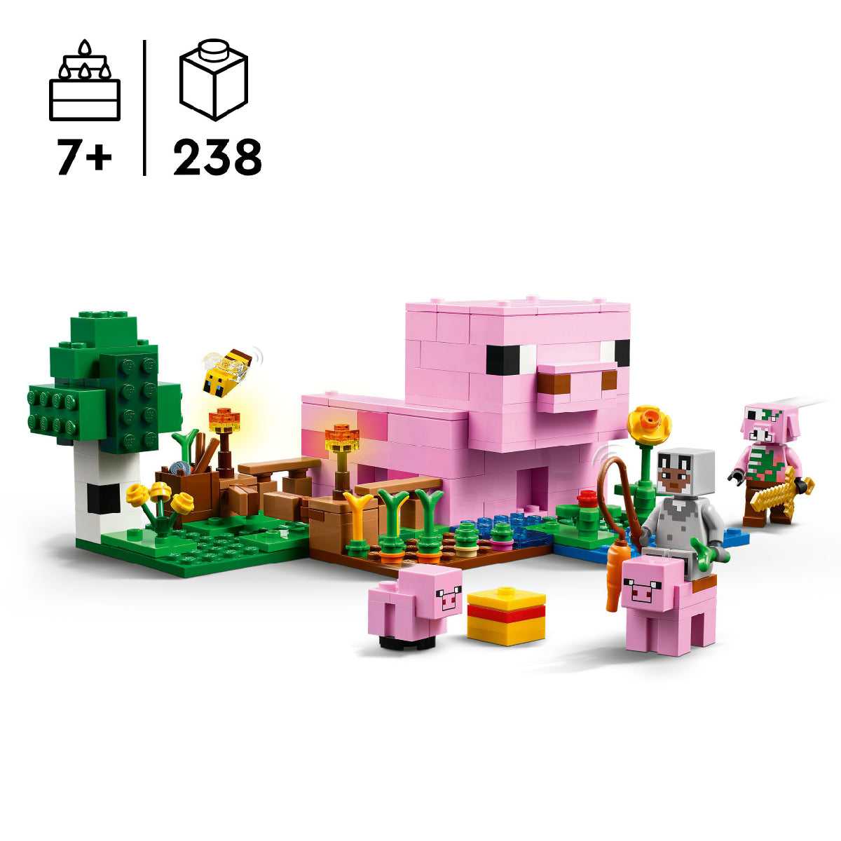 Đồ Chơi Lắp Ráp Ngôi Nhà Của Những Chú Heo Con LEGO MINECRAFT 21268