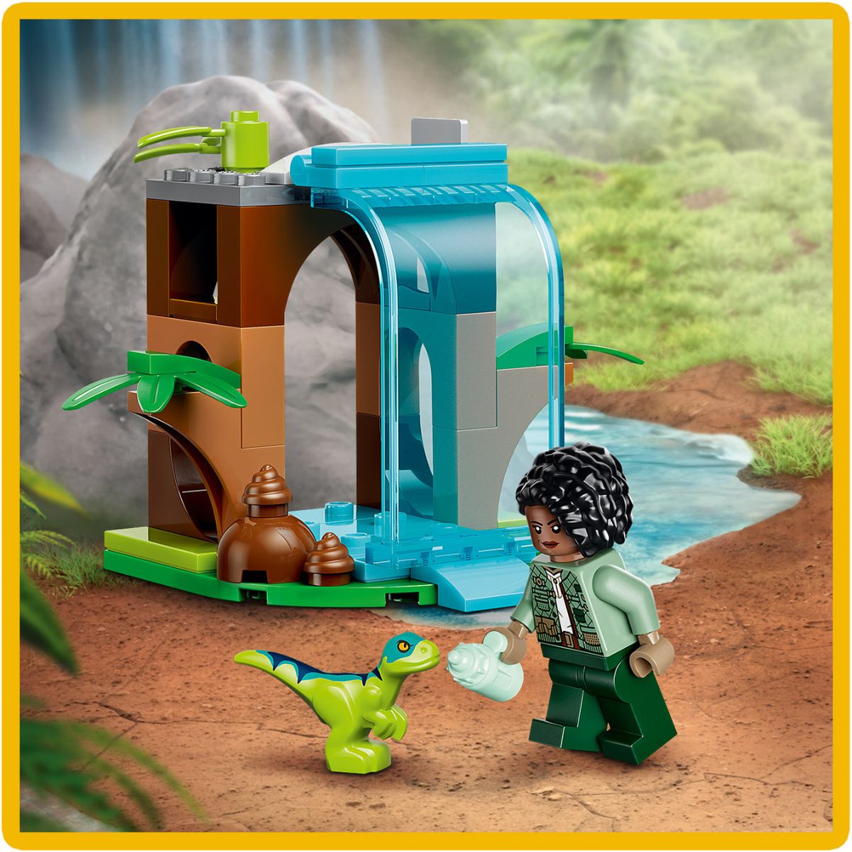 Đồ Chơi Lắp Ráp Nhiệm Vụ Giải Cứu Velociraptor, Stegosaurus Và Pteranodon LEGO JURASSIC 77981 (171 Chi Tiết)