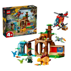 Đồ Chơi Lắp Ráp Nhiệm Vụ Giải Cứu Velociraptor, Stegosaurus Và Pteranodon LEGO JURASSIC 77981 (171 Chi Tiết)