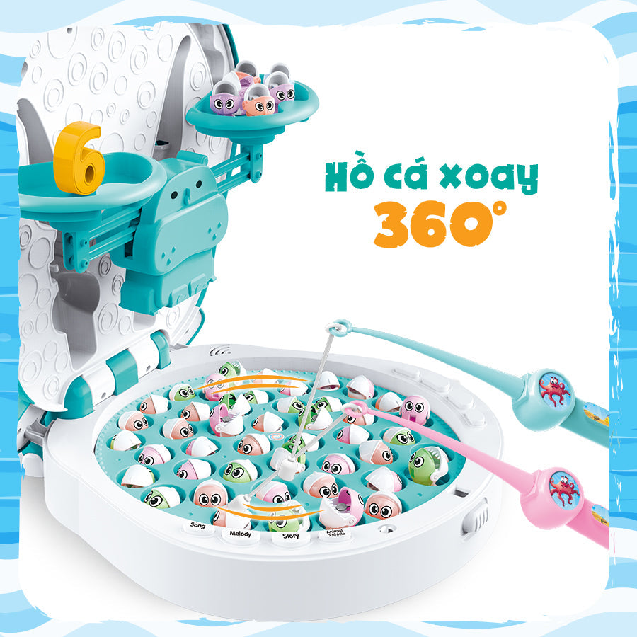 Đồ Chơi Câu Cá - Hà Mã Vui Học PEEK A BOO PAB026