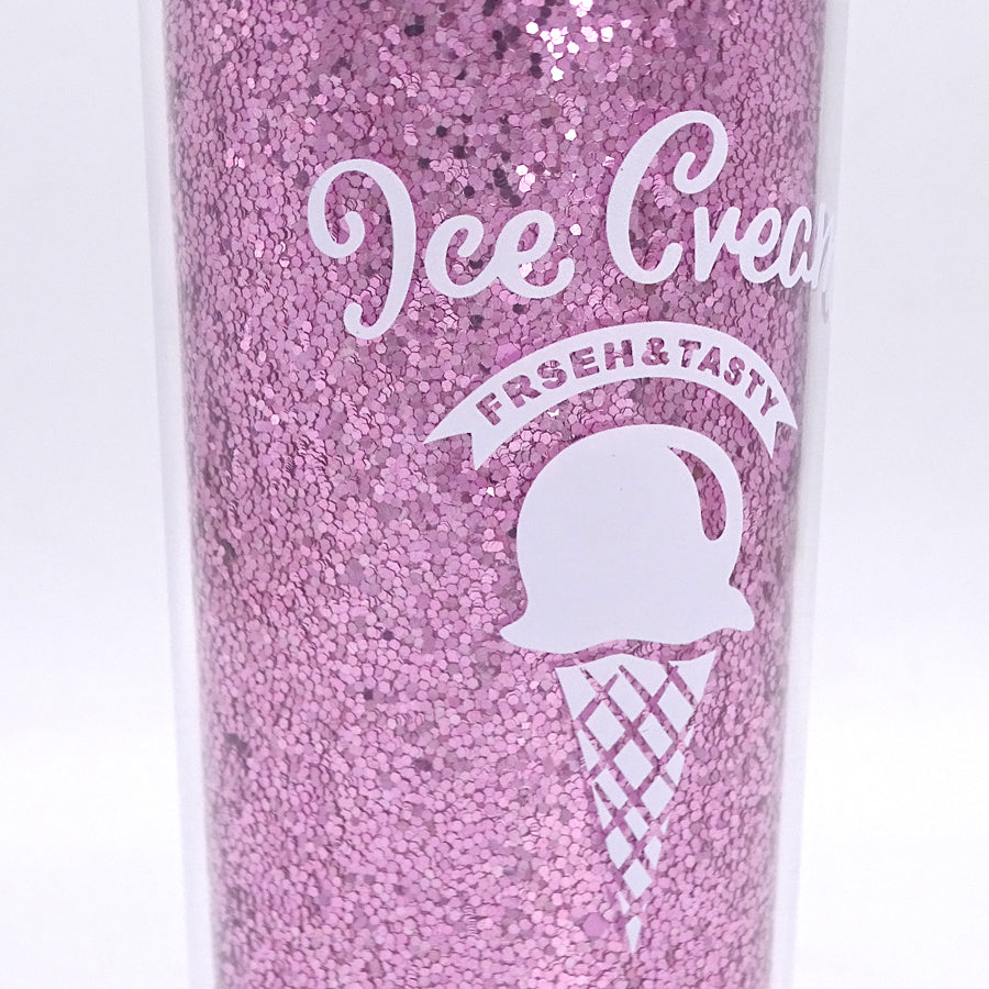 Ly Nhựa Sparkle Ice Cream Hồng CLEVER CUP PCUP02/PINK