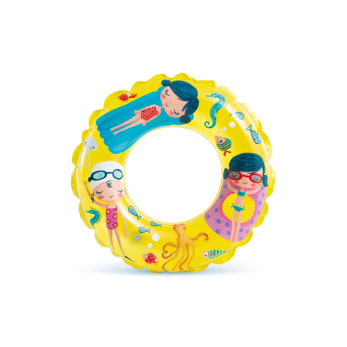 Phao Bơi Tròn Màu Vàng Đường Kính 61cm INTEX 59242