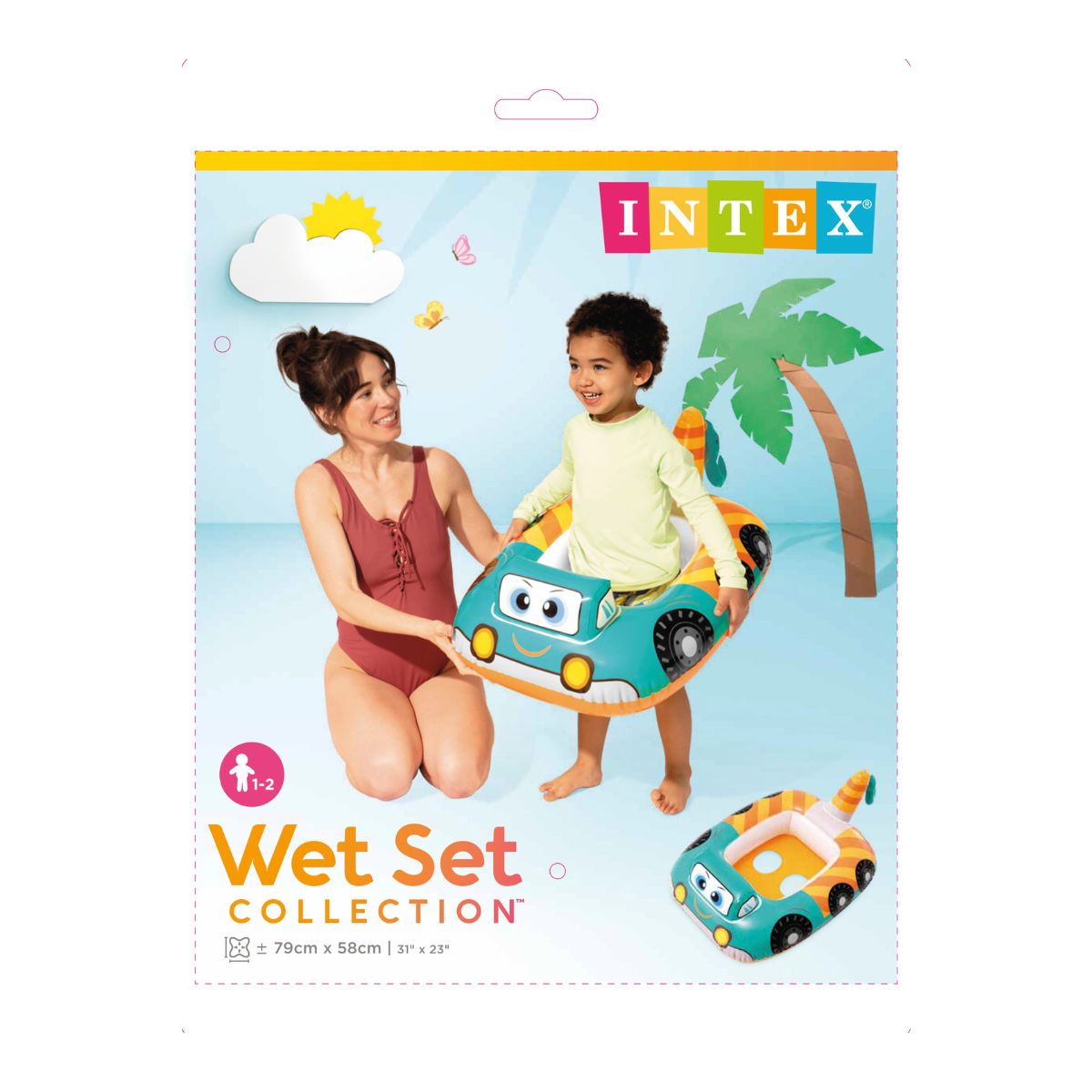 Phao Nổi Em Bé Xe Buýt INTEX 59586