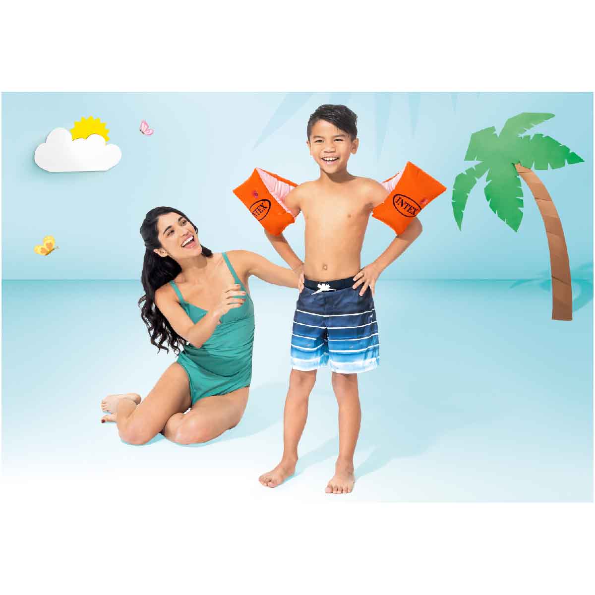 Phao Tay Cao Cấp Màu Cam INTEX 58641