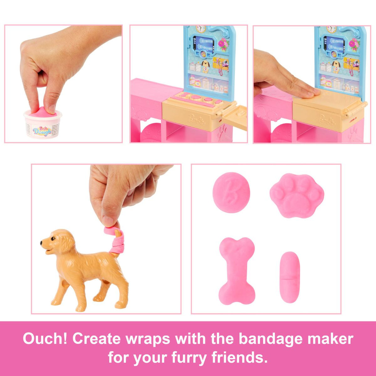 Đồ Chơi Phòng Khám Xinh Xắn Cho Pet Yêu BARBIE JFX93