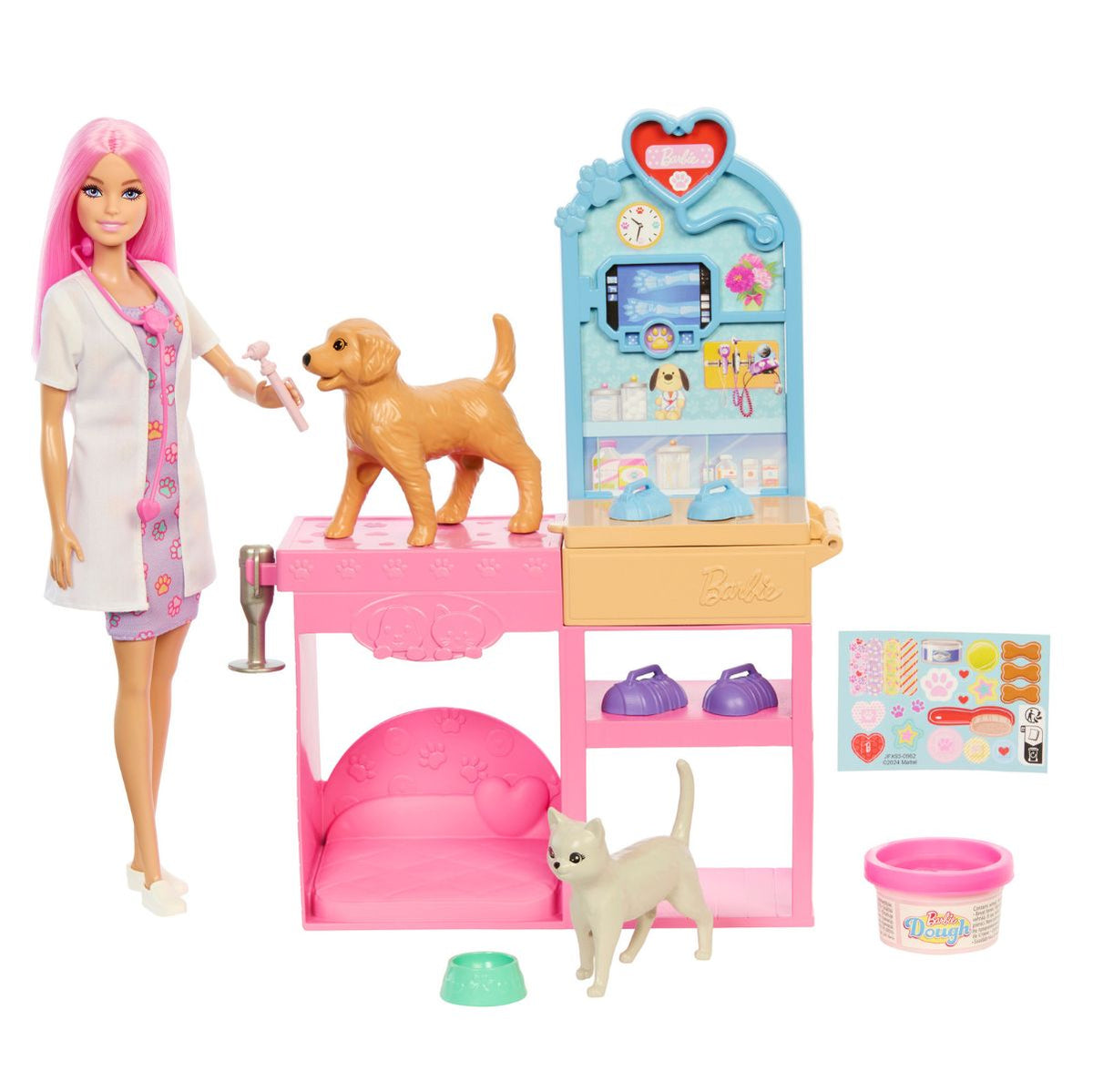 Đồ Chơi Phòng Khám Xinh Xắn Cho Pet Yêu BARBIE JFX93