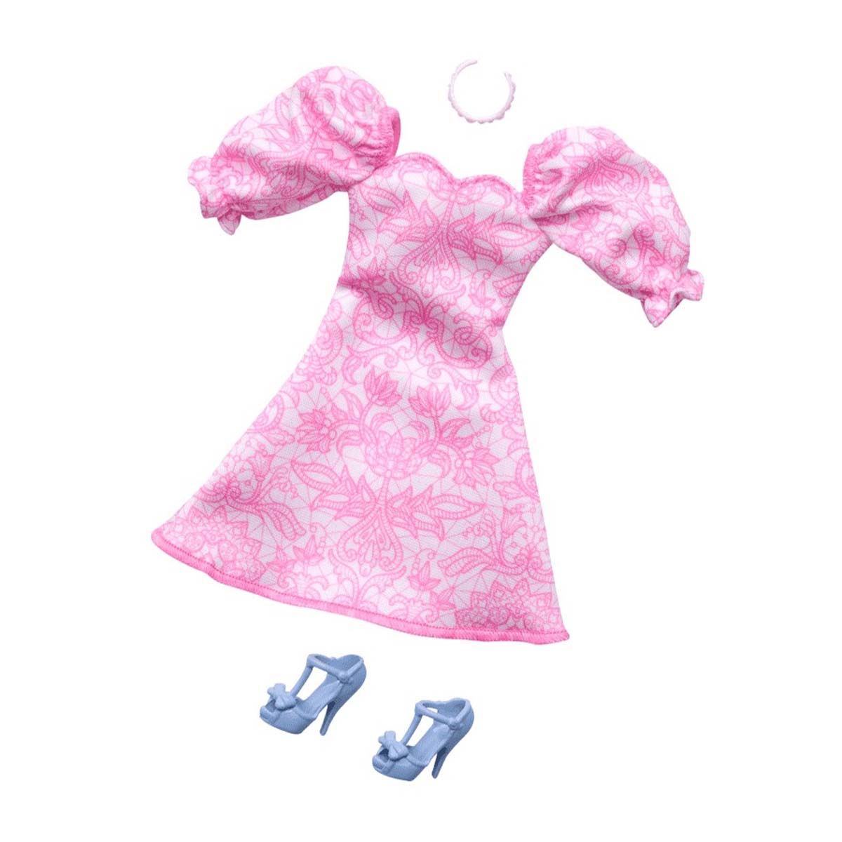 Phụ Kiện Búp Bê Thời Trang Của Barbie - Váy Hồng Điệu Đà BARBIE GWD96