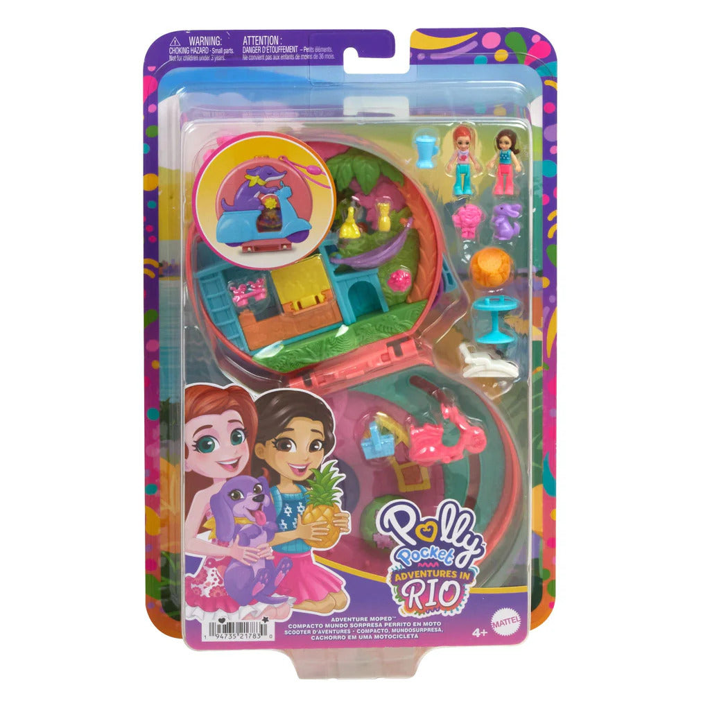 Đồ Chơi Những Người Bạn Cún Con Phiêu Lưu Cùng Xe Máy POLLY POCKET HWN98/FRY35