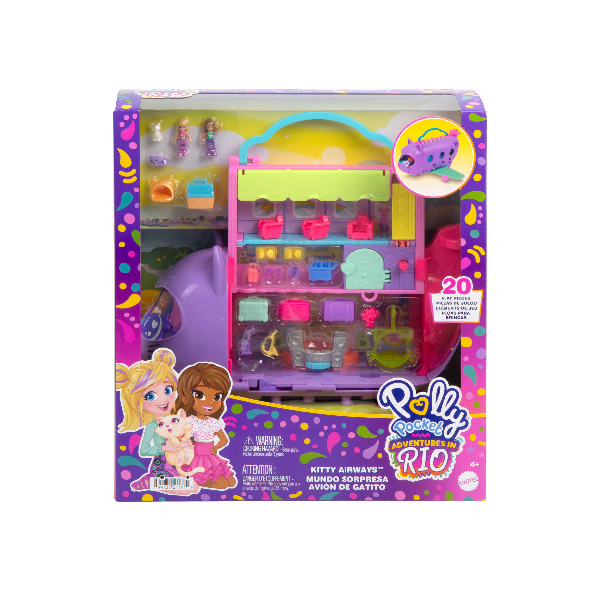 Polly Pocket Và Máy Bay Kitty HWP19