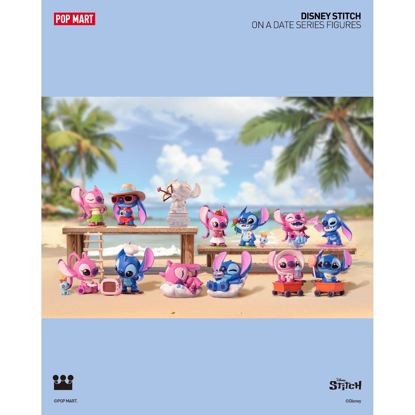 Mô Hình Disney Stitch On A Date POP MART 6941848254726