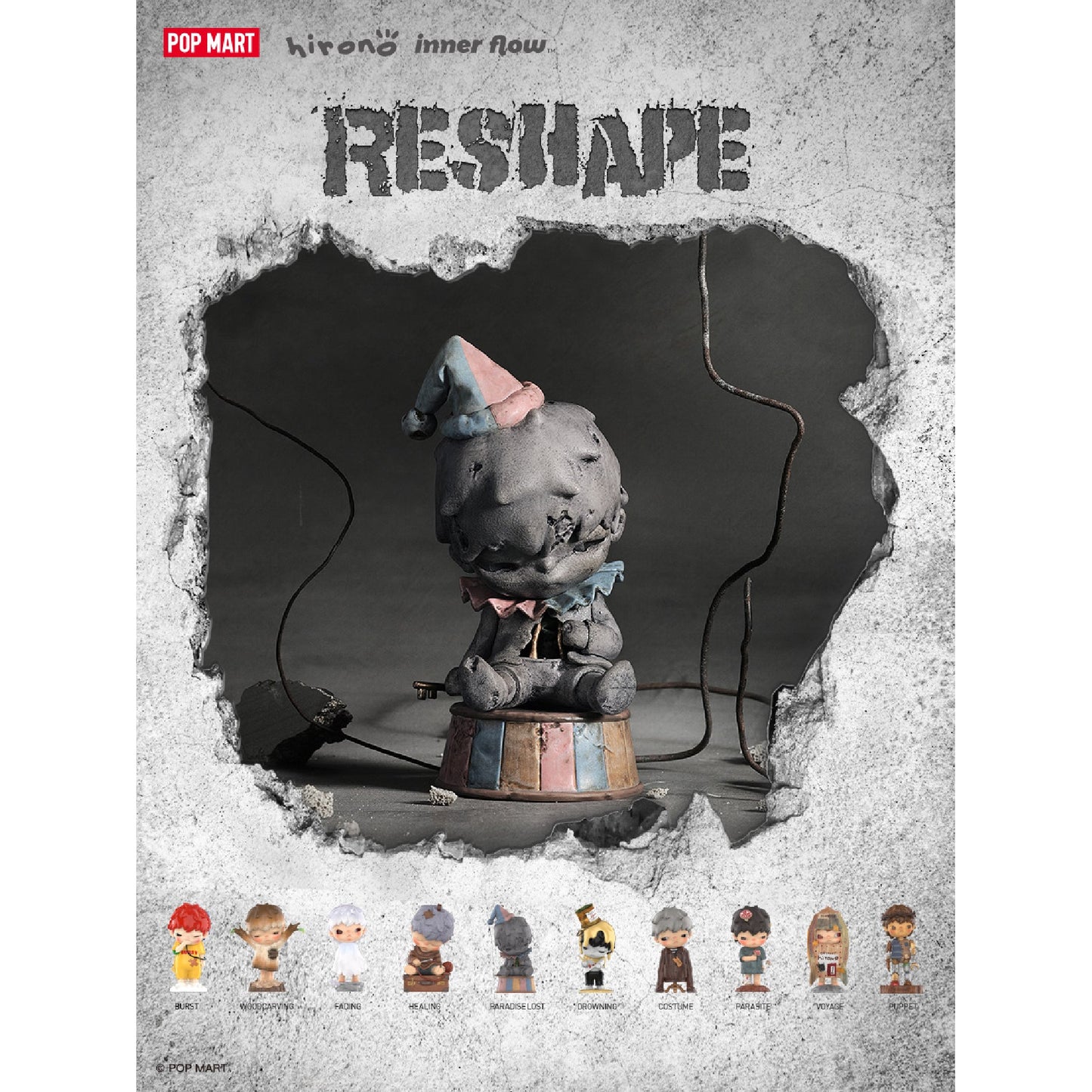 Mô Hình Hirono Reshape Figures POP MART 6941848264688