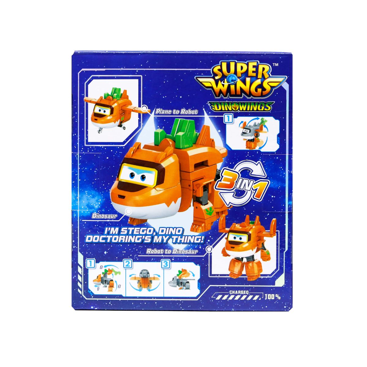 Đồ Chơi Robot Biến Hình Cỡ Lớn Khủng Long Steggo Bác Sĩ SUPERWINGS YW790241