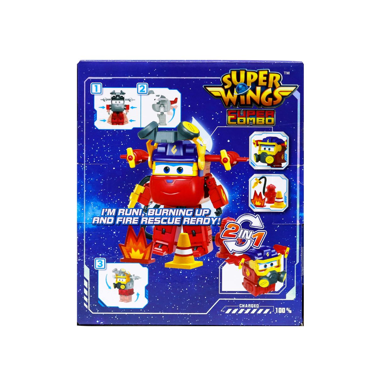 Đồ Chơi Robot Biến Hình Cỡ Lớn Runi Cứu Hỏa SUPERWINGS YW790245