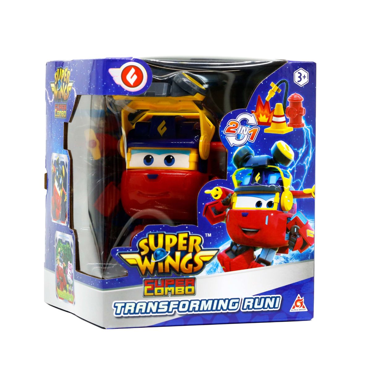 Đồ Chơi Robot Biến Hình Cỡ Lớn Runi Cứu Hỏa SUPERWINGS YW790245