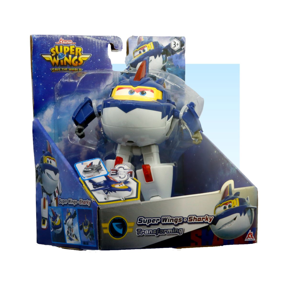 Đồ Chơi Robot Biến Hình Cỡ Lớn Sharkie Cá Mập SUPERWINGS EU790249