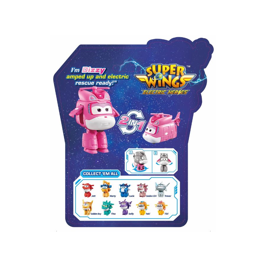 Robot Biến Hình Cỡ Nhỏ Dizzy Khéo Léo SUPERWINGS YW780040