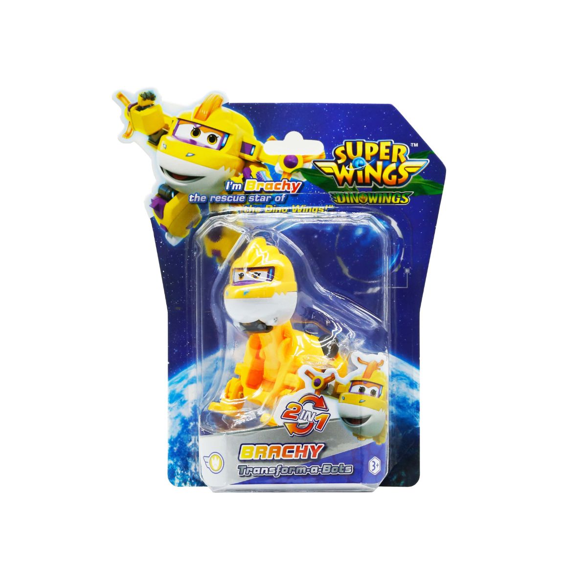 Đồ Chơi Robot Biến Hình Cỡ Nhỏ Khủng Long Brachy Cứu Hộ SUPERWINGS YW790043