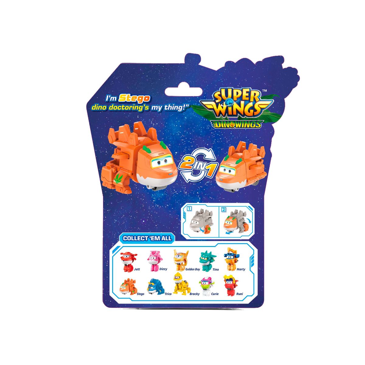 Đồ Chơi Robot Biến Hình Cỡ Nhỏ Khủng Long Steggo Bác Sĩ SUPERWINGS YW790041