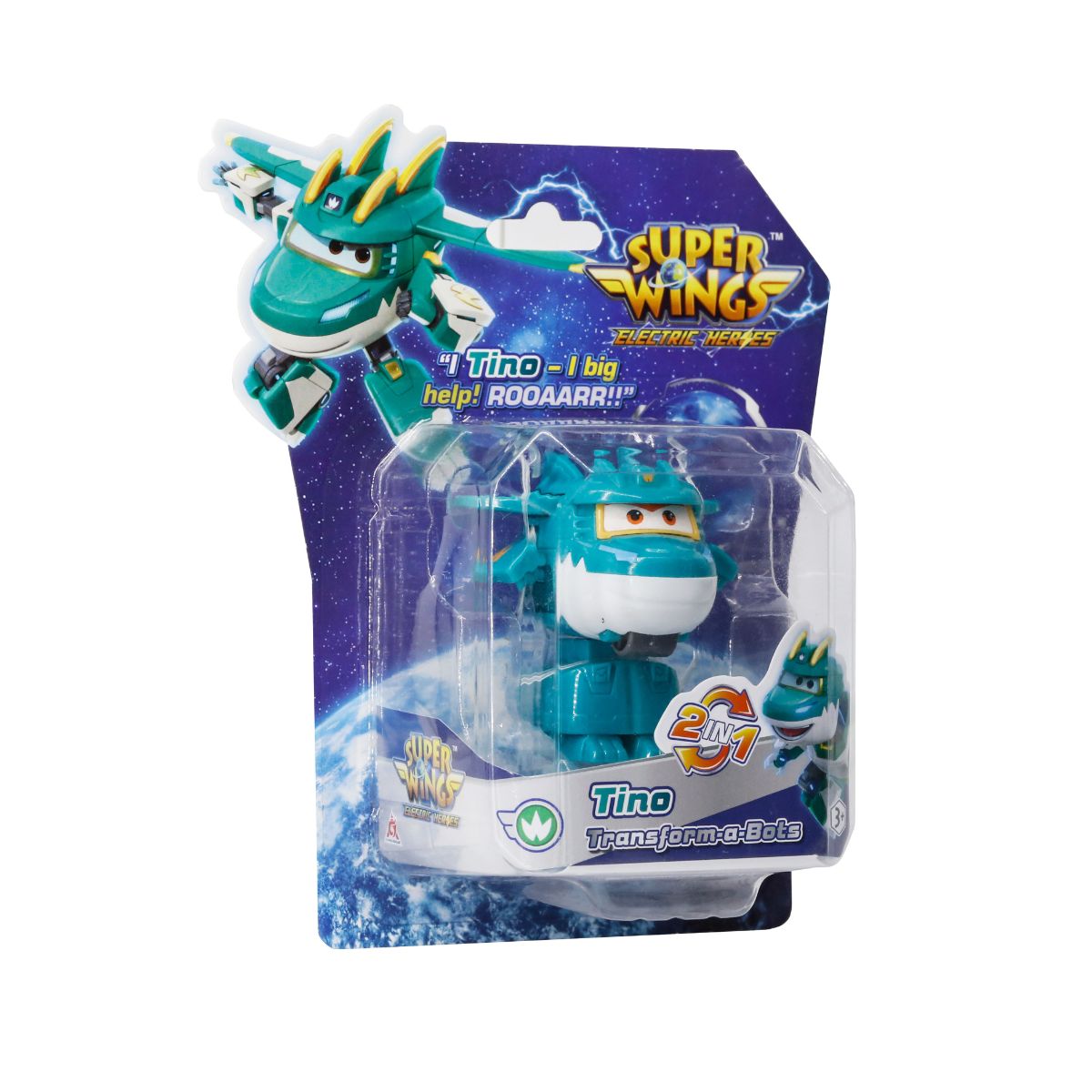Đồ Chơi Robot Biến Hình Cỡ Nhỏ Khủng Long Tino Huyền Thoại SUPERWINGS YW780037