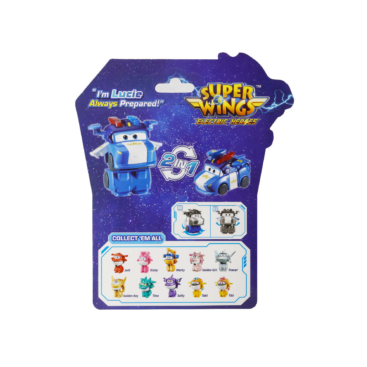 Robot Biến Hình Cỡ Nhỏ Lucie Mưu Trí SUPERWINGS YW780035