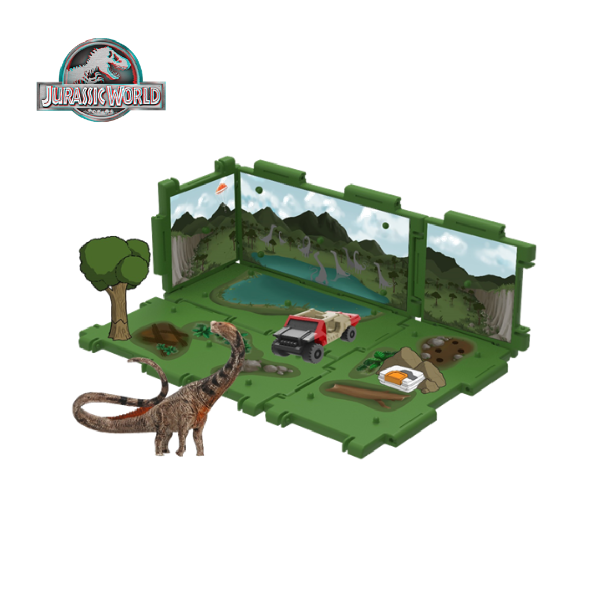Đồ Chơi Sa Bàn Jurassic World: Thung Lũng Titanosaurus TOY MONSTER VALLEY/T02444