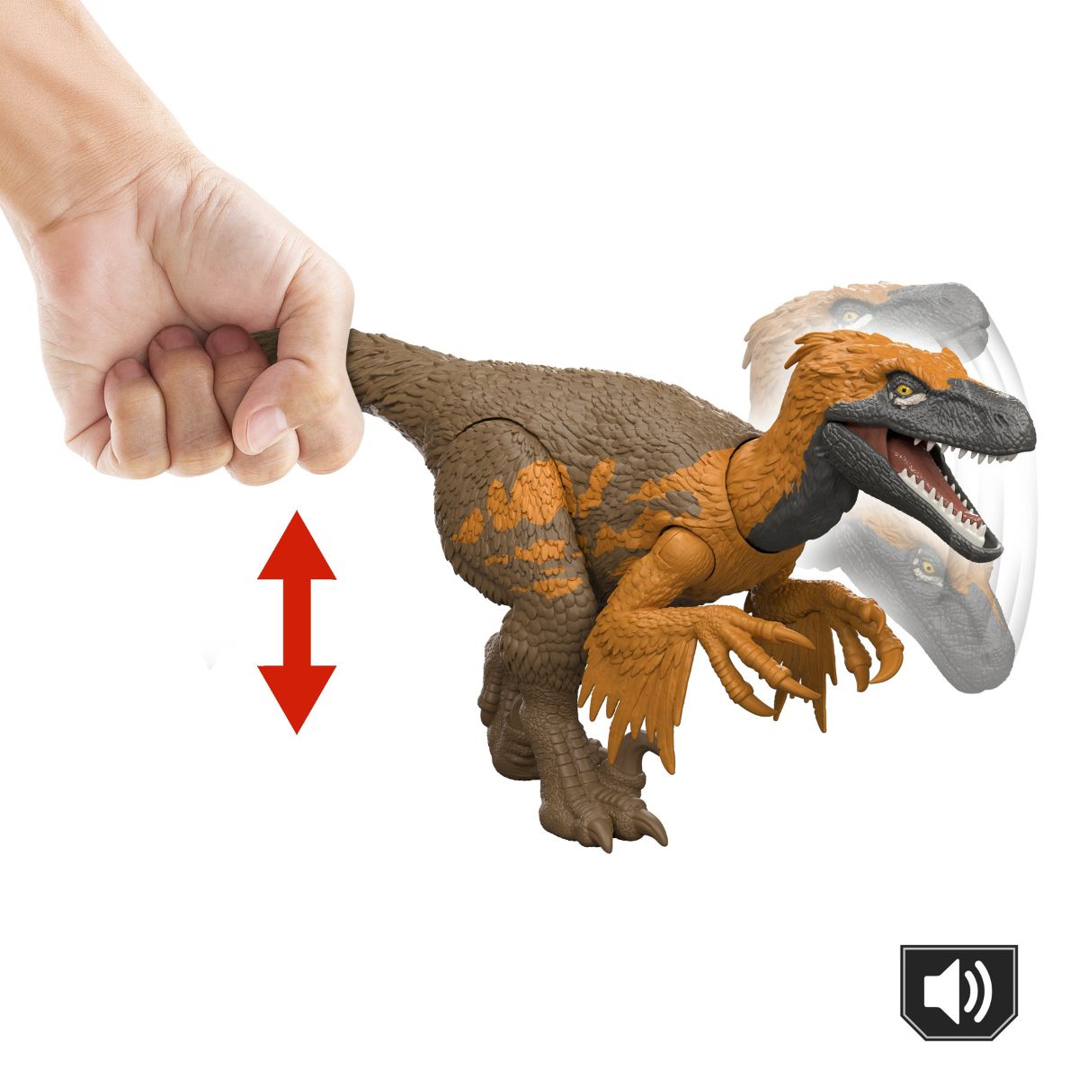 Đồ Chơi Mô Hình SaGa Khủng Long Utahraptor Có Âm Thanh JURASSIC WORLD MATTEL JGB87