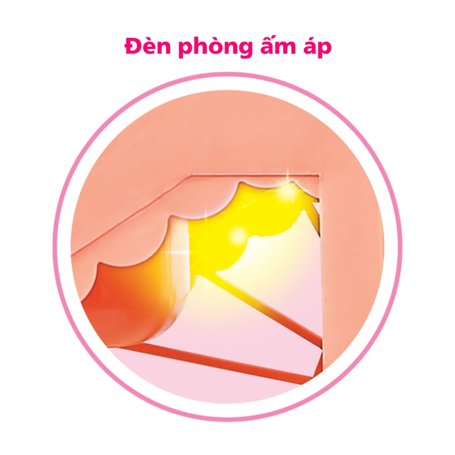 Bộ Ngôi Nhà Búp Bê Khổng Lồ Có Ống Khói SWEET HEART SH668-39A