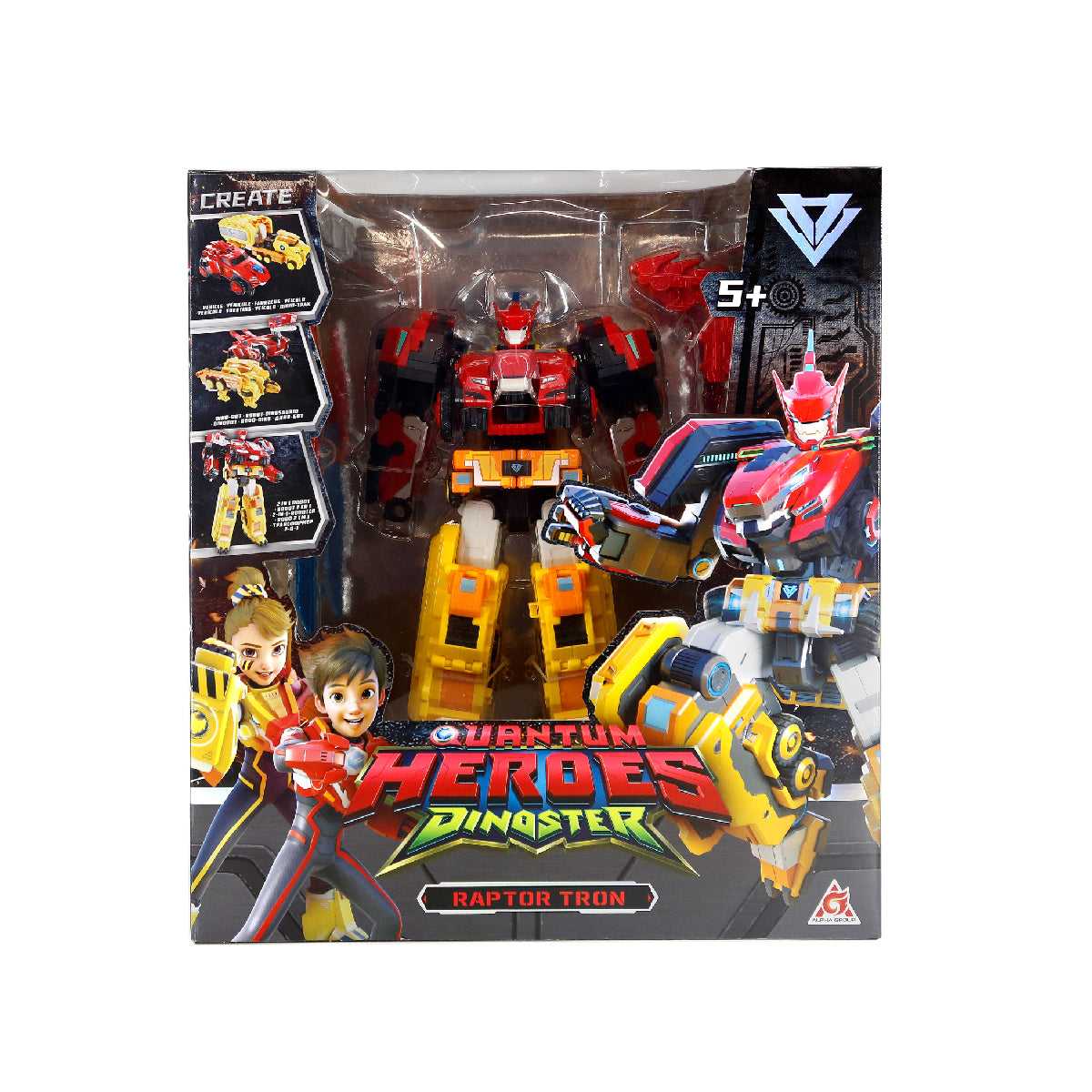 Siêu Robot Biến Hình Kết Hợp Raptor Tron Sức Mạnh DINOSTER EU580801