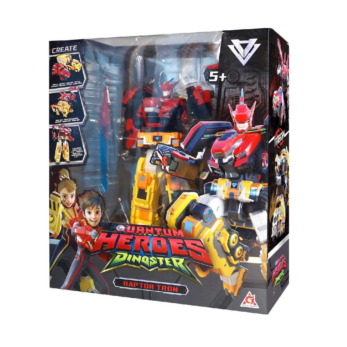 Siêu Robot Biến Hình Kết Hợp Raptor Tron Sức Mạnh DINOSTER EU580801