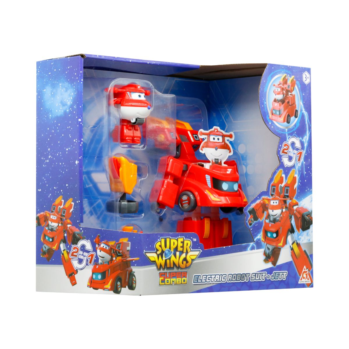 Đồ Chơi Siêu Robot Biến Hình Nâng Cấp - Jett Tia Chớp SUPERWINGS EU790311