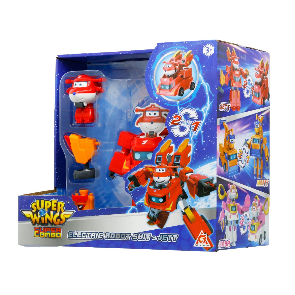 Đồ Chơi Siêu Robot Biến Hình Nâng Cấp - Jett Tia Chớp SUPERWINGS EU790311